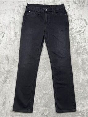 NEW Outerknown 26 Women's Organic Cotton Black Liberty Straight Leg Jeans USA